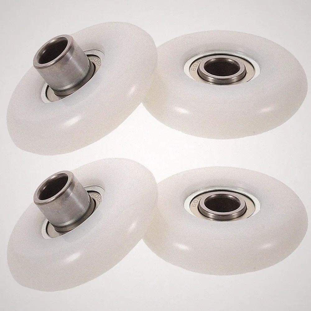 Rowing Machine Wheel Set 4Pcs Plastic Metal Durable Replacement for Home Use