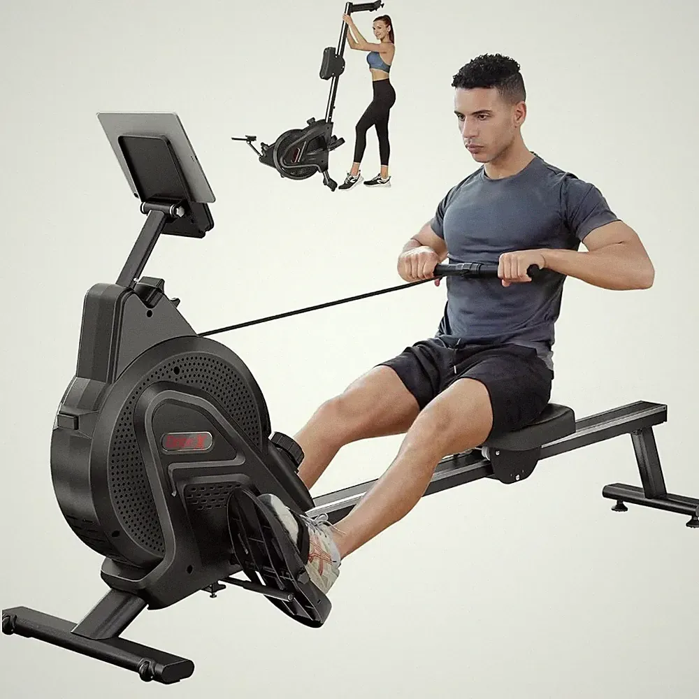 Rowing Machine with LCD Monitor for Home Use,With16 Levels of Workout Resistance