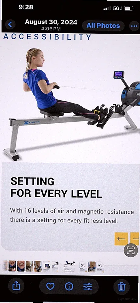 rowing machine Xterra Erg700