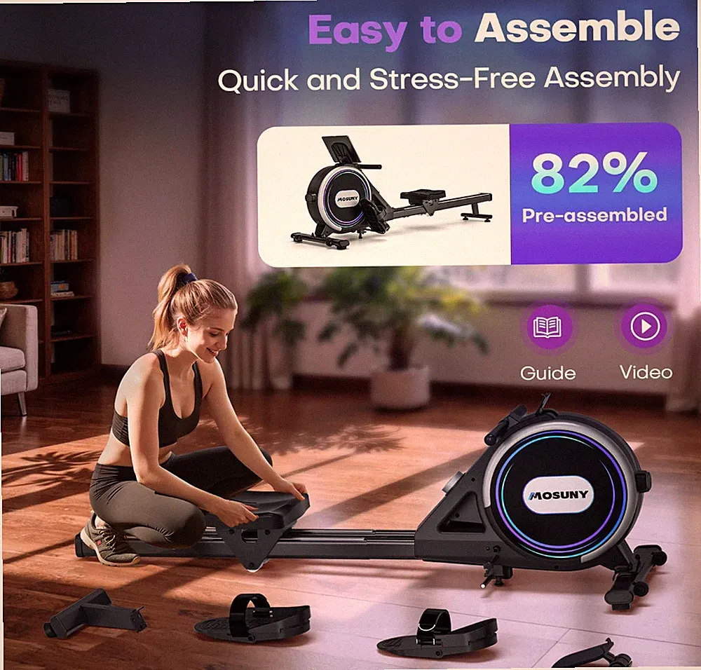 Rowing Machines for Home, 32-Level Adjustable Resistance, Magnetic Rowing Machin