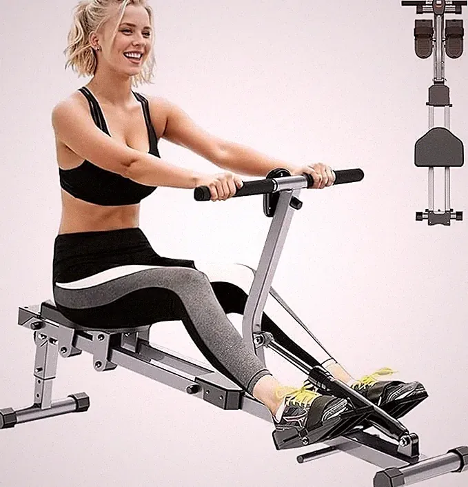 Rowing Machines for Home Foldable Indoor Fitness Hydraulic Rowing Machine