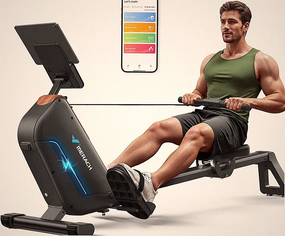Rowing Machines for Home, Powerful Electromagnetic Row Machine