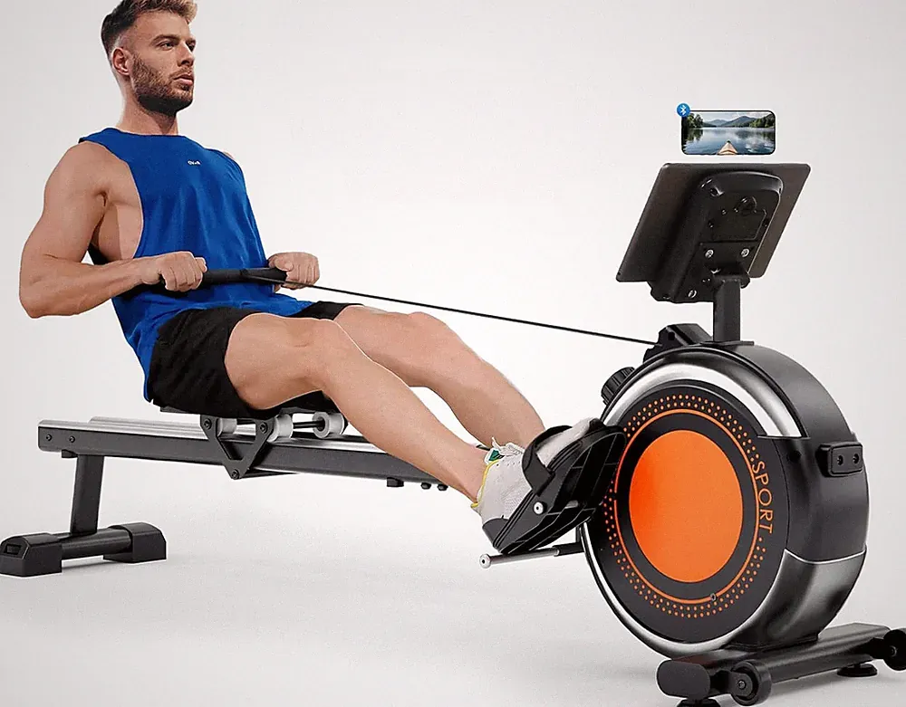 Rowing Machines for Home, Upgraded Rowing Machine Magnetic Rower, Max 360 LBS, 1