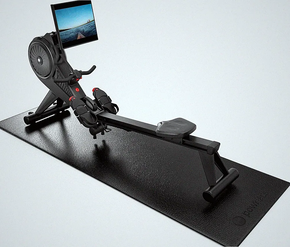 Rowing & Treadmill Mat for Carpet & Hardwood - Fits Hydrow, Concept 2, Peloton