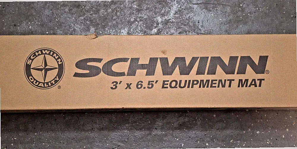 SCHWINN EQUIPMENT MAT NEW IN BOX 3FT X 6.5 FT PROTECT FLOORS FROM SCUFFS