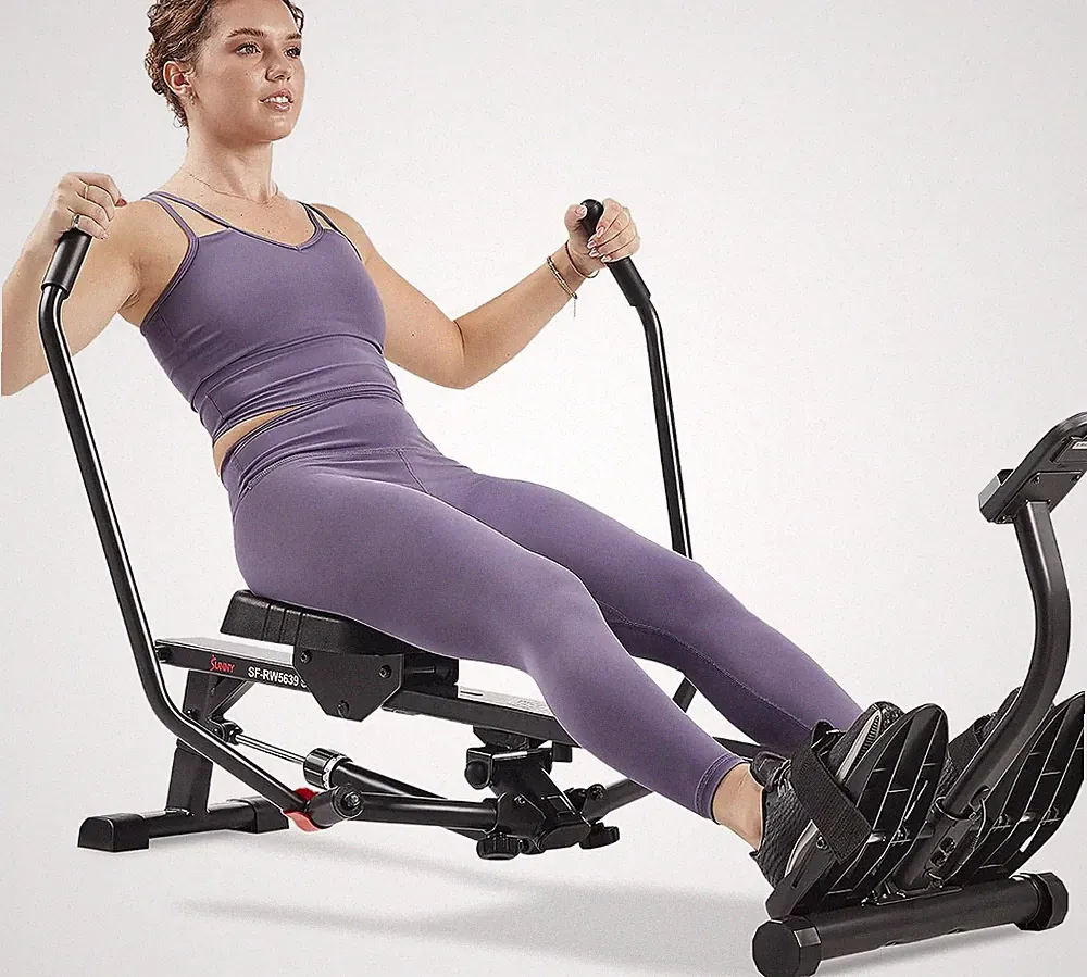 Smart Compact 360° Full-Motion Rower Low-Impact Full-Body Workout Rowing
