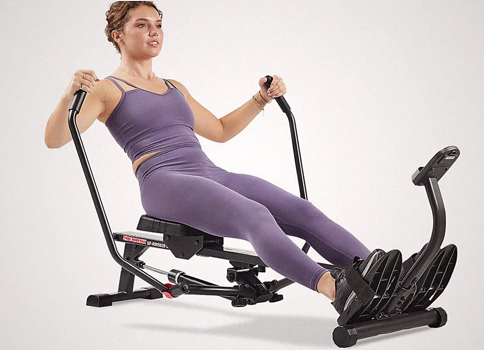 Smart Compact Full Motion Rowing Machine, Full-Body Workout, Low-Impact