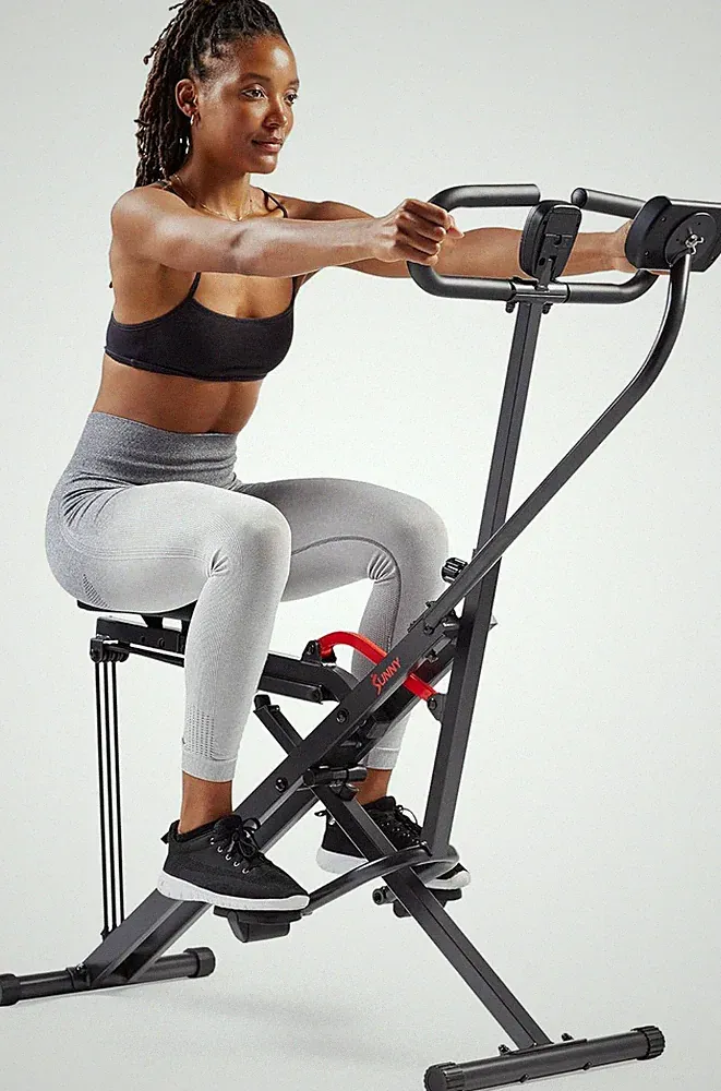 Smart Upright Row-N-Ride Trainer W/Adjustable Resistance & 330LB Weight Capacity