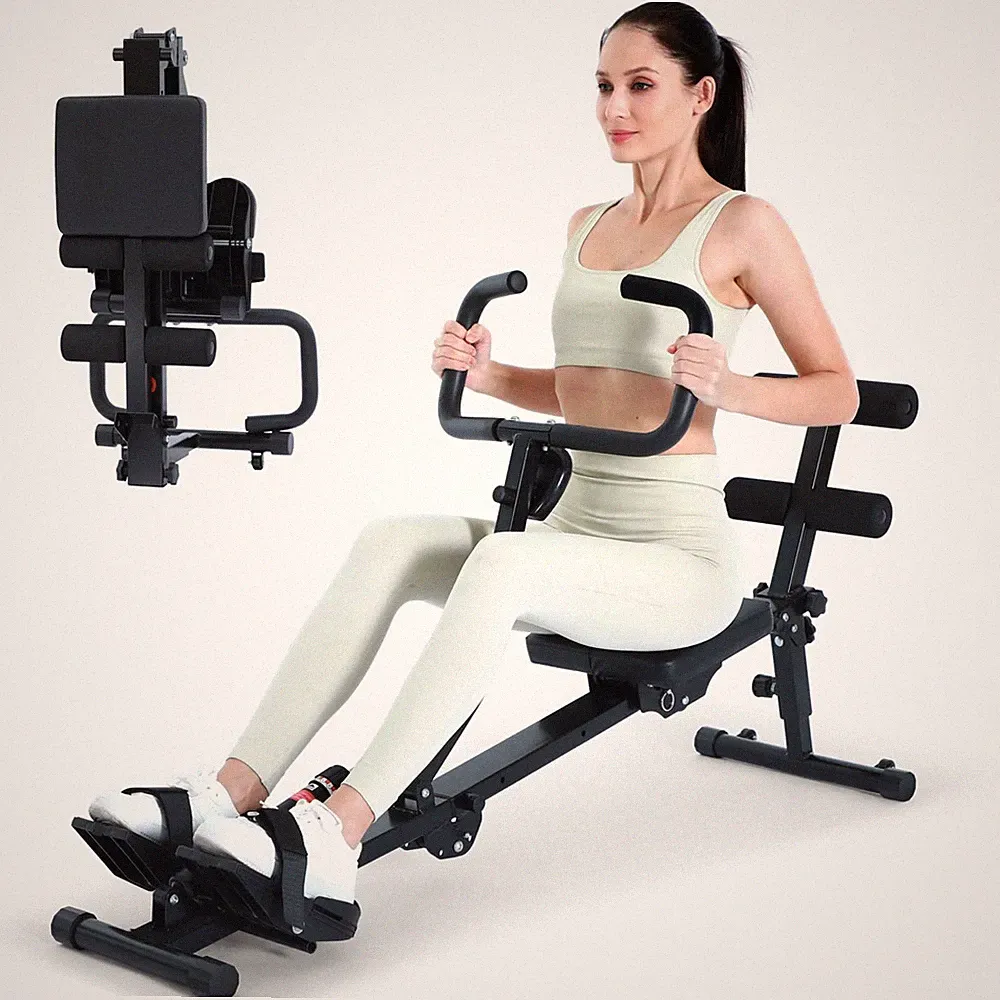 Sportneer Foldable Rowing Machine for Home, Hydraulic Rowing Machine with 12-...