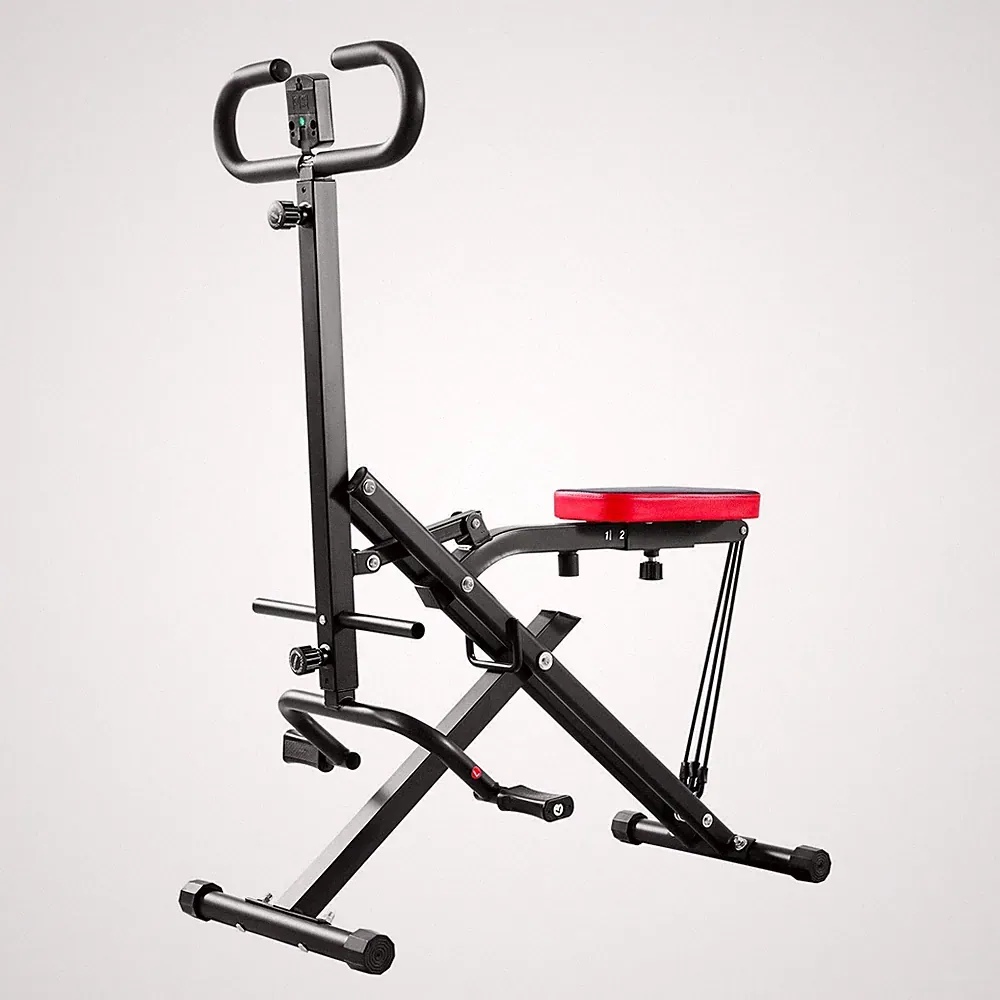 Squat Machine, Deep Squat Rowing Machine for Home, Easy Setup & Foldable E