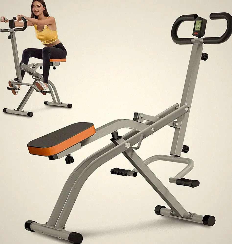 Squat Machine for Home, Squat Assist Trainer with Adjustable Resistance, Foldabl