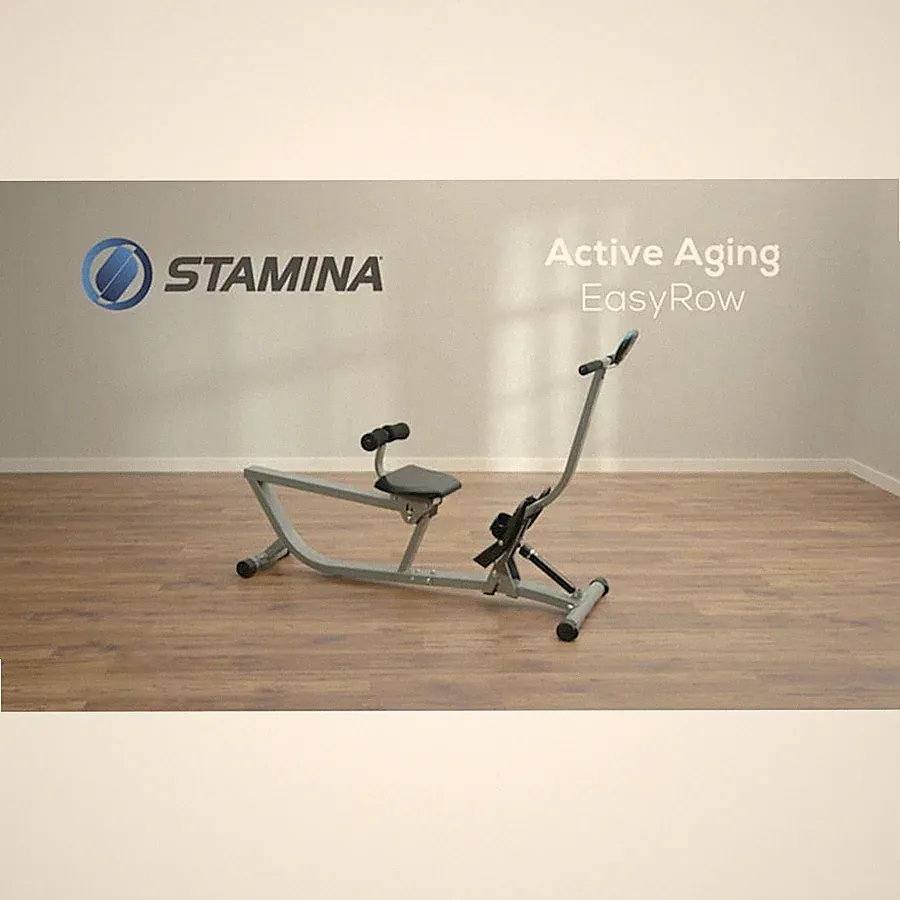 Stamina Active Aging Easyrow Rowing Machine | Step-Thru Design, Hydraulic Resist