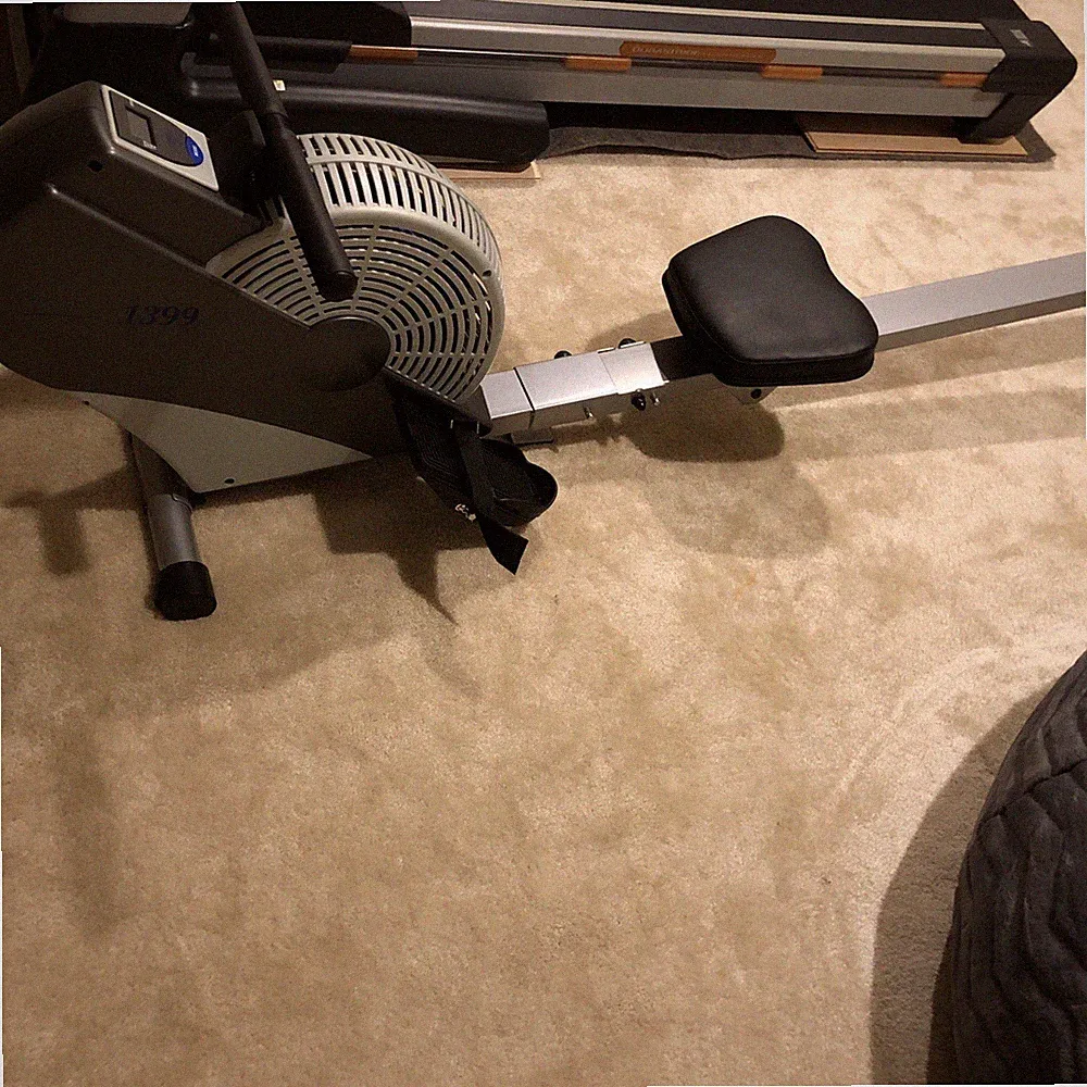 Stamina AIR ROWER Rowing Machine Cardio Exercise Model 35-1399 ATS Silver Black