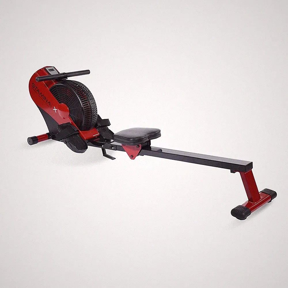 Stamina ATS Air Rower Machine with Smart Workout App - Foldable Rowing...