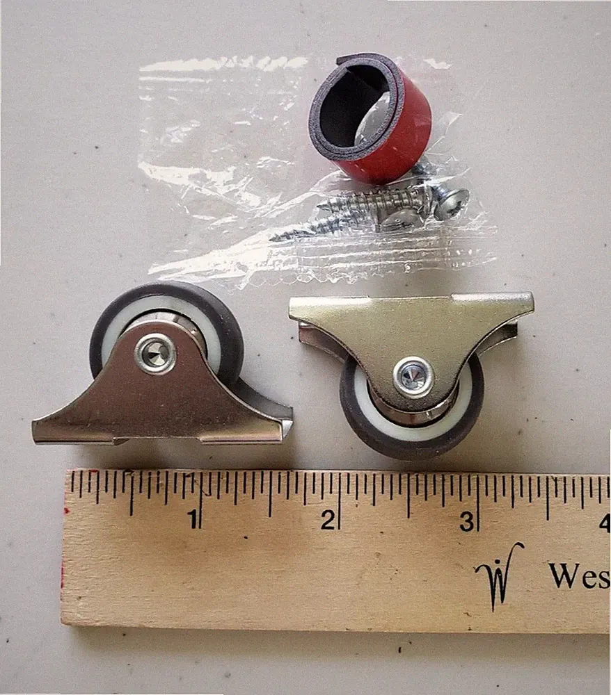 Stamina Body Trac Glider 35-1050 Rowing Machine DIY Wheel Kit 1" Casters Rollers