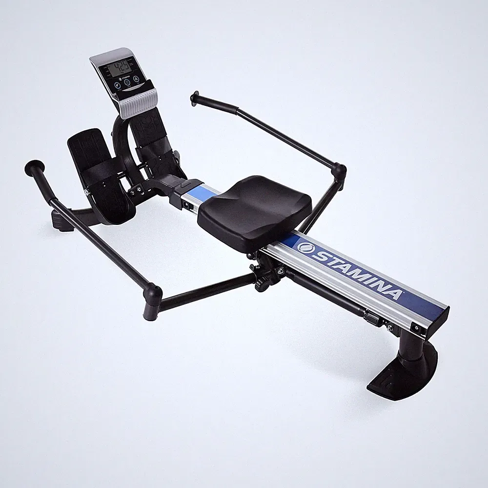 Stamina Hydraulic Rowing Machine, BodyTrac Glider with Cylinder Resistance, 2...