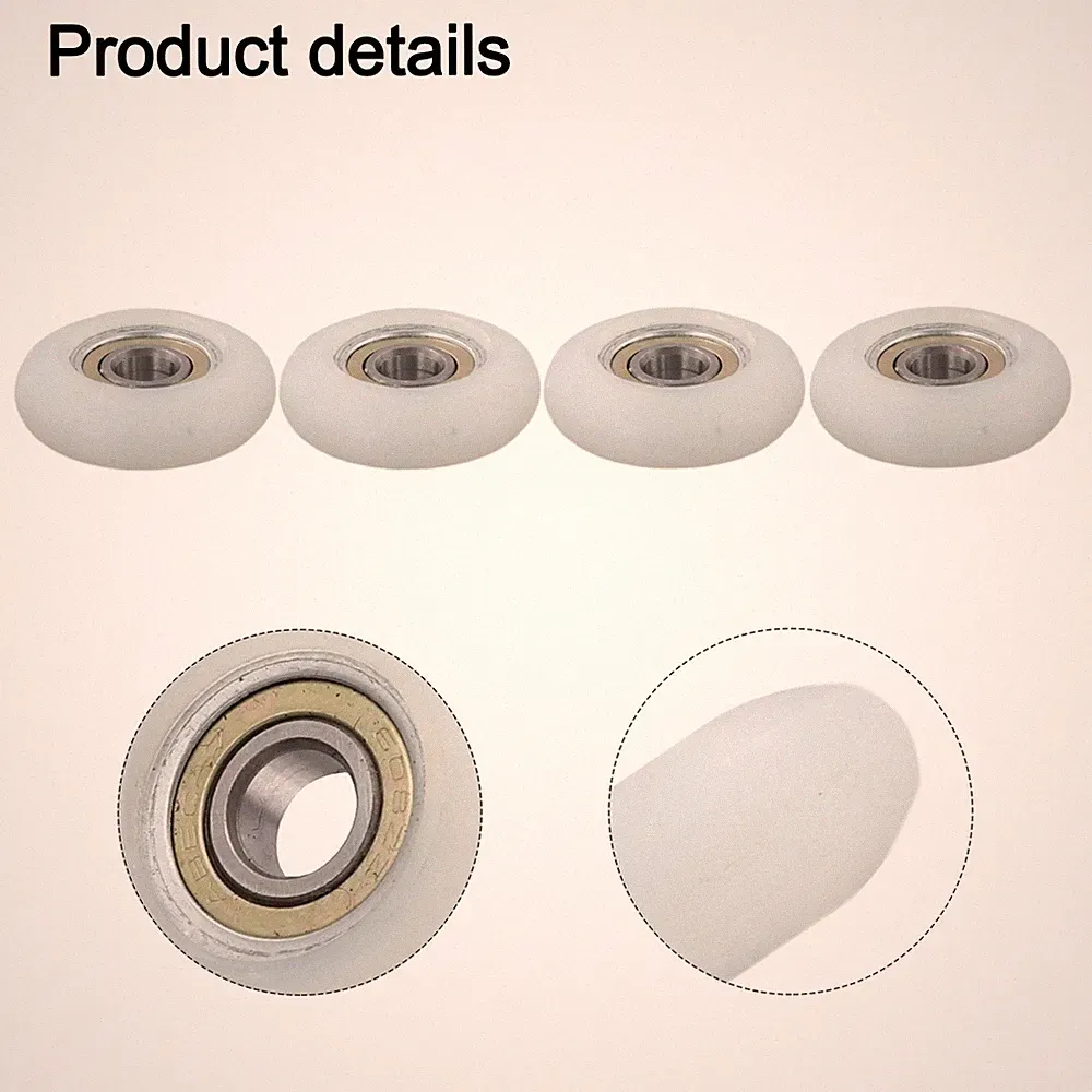 Sturdy Rubber and Metal Cushion Wheels Ideal for Rowing Machines Pack of 4