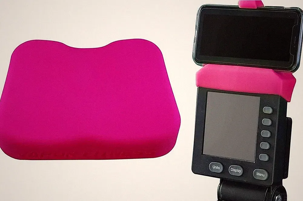 Stylish Pink Phone Holder & Silicone Seat Cover for Concept 2 Rowing Machine