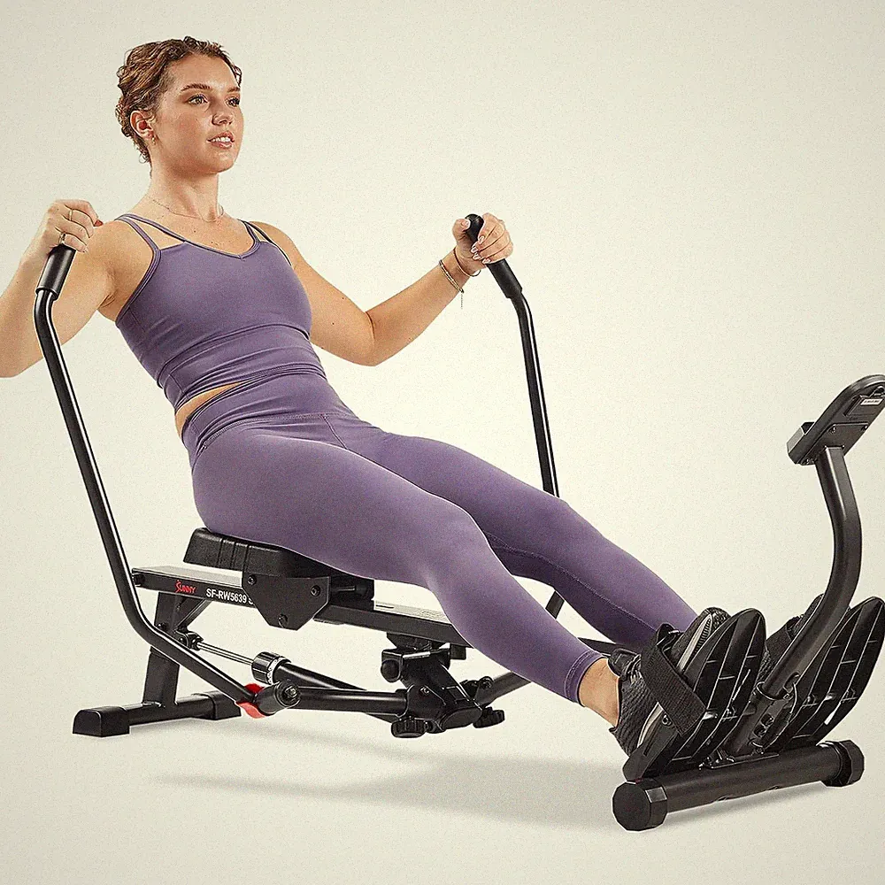 Sunny Health Fitness 360° Smart Rower Full Motion