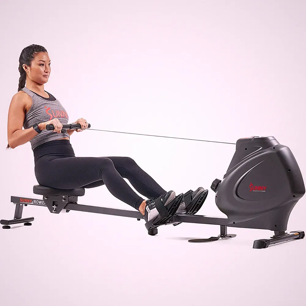 sunny health & fitness flip & foldable rowing machine