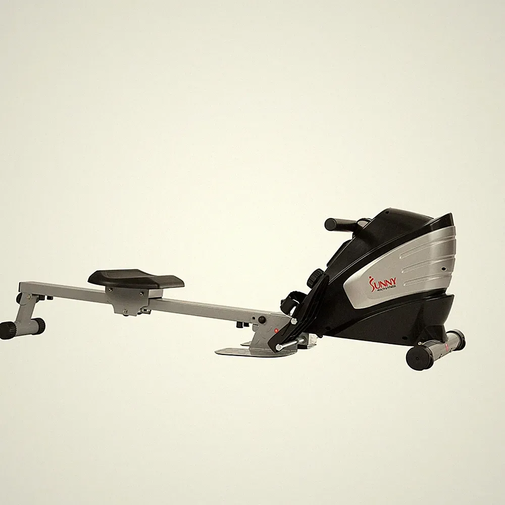 sunny health & fitness dual function magnetic rowing machine