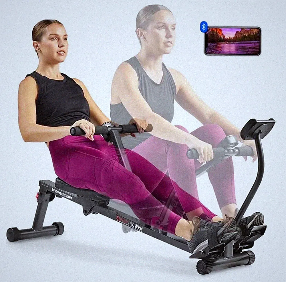 Sunny Health & Fitness Smart LCD Rowing Machine