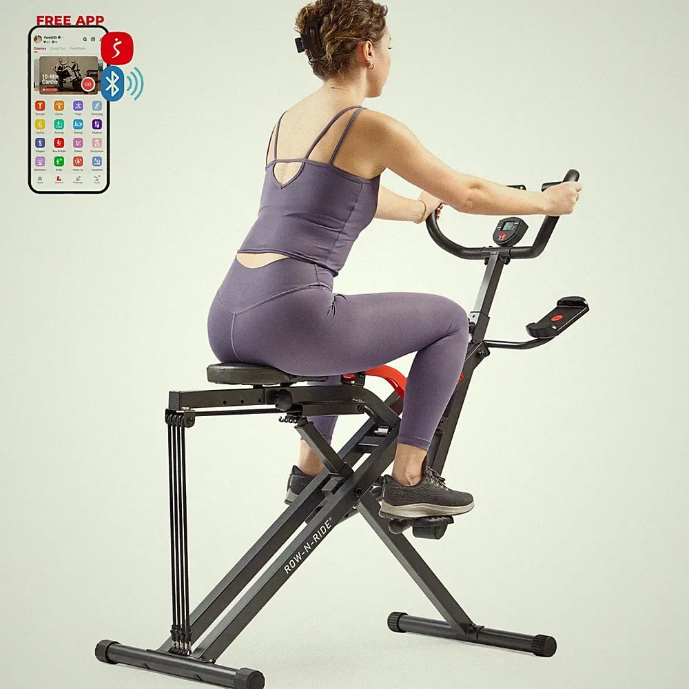 Sunny Health & Fitness SMART Row-N-Ride® Plus Assisted Squat Machine