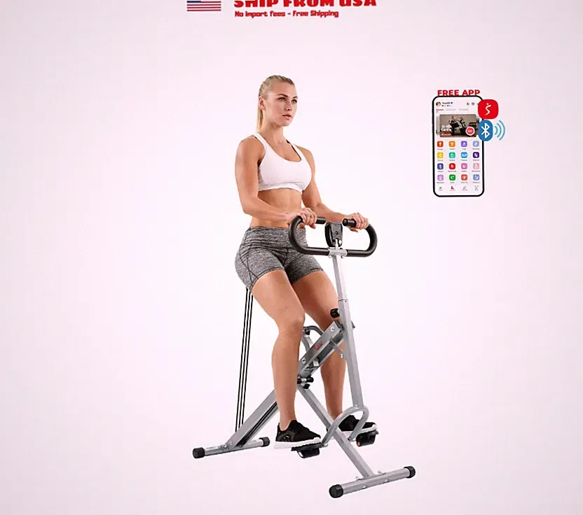 Sunny Health & Fitness Smart Upright Row-N-Ride Exerciser - NO. 077S