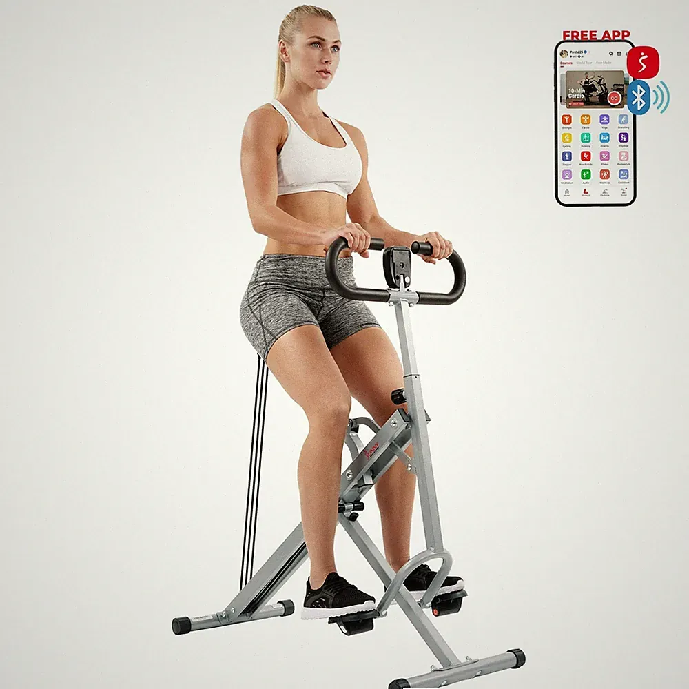 Sunny Health & Fitness Smart Upright Row-N-Ride Squat Assist Machine NO. 077S