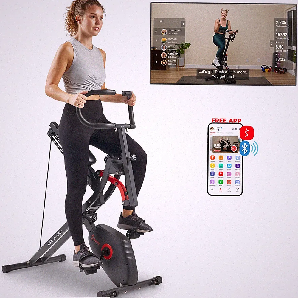 Sunny Health & Fitness Upright Row-N-Ride® Exercise Bike - SF-A022077