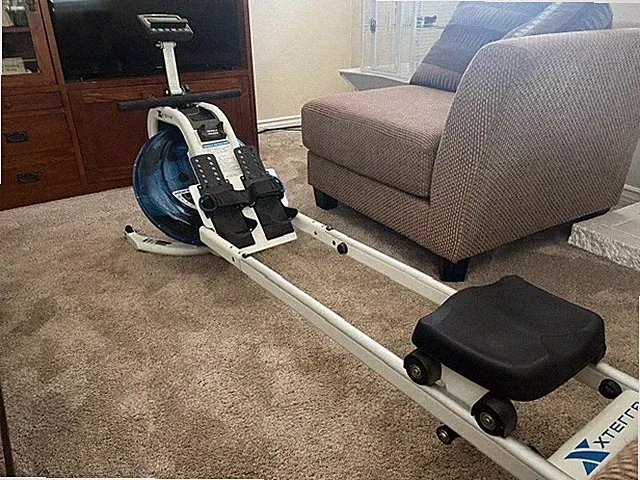 The XTERRA Fitness ERG650W Rower with water drum