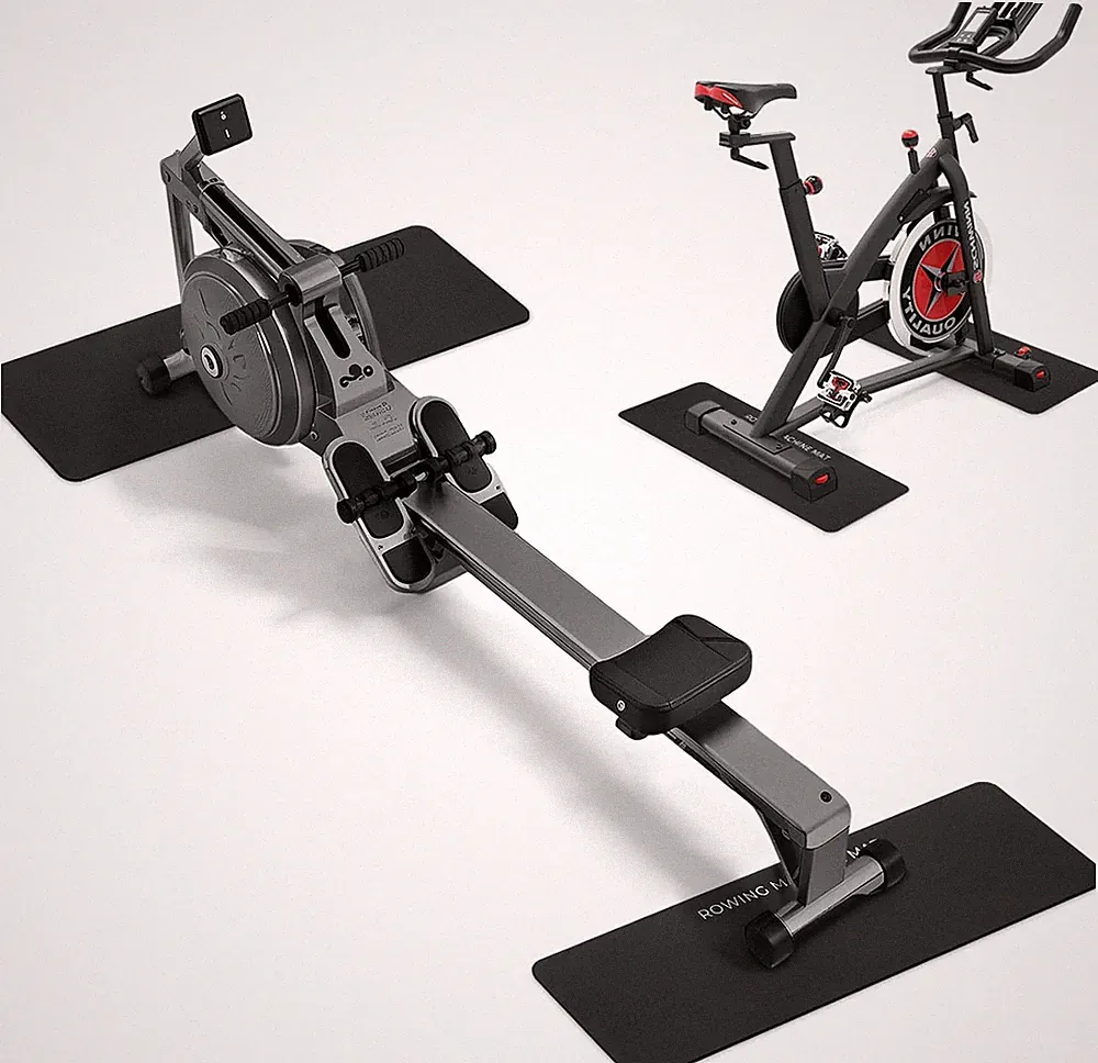 TOBWOLF Non-Slip Mat Compatible with Peloton Bike, Concept 2 Rowing Machine