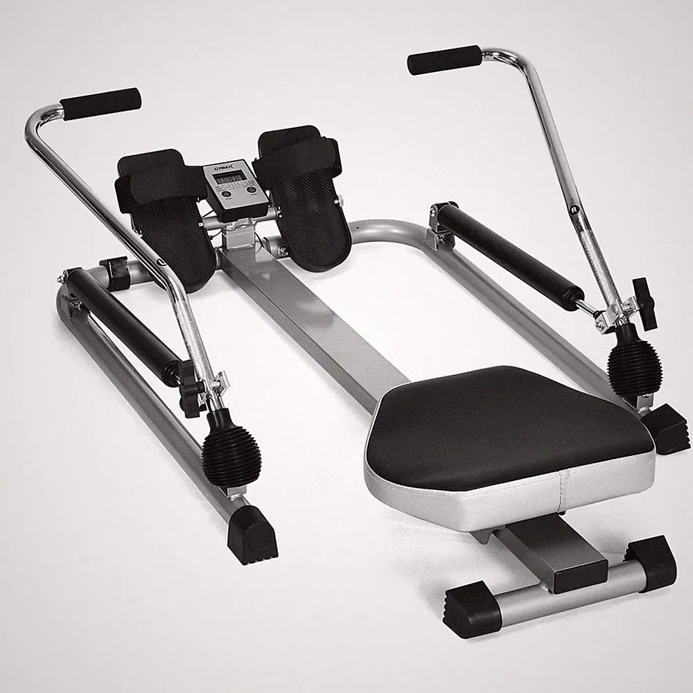 Total Motion Rowing Machine Rower w/ LCD Monitor for Whole Body Muscle Training