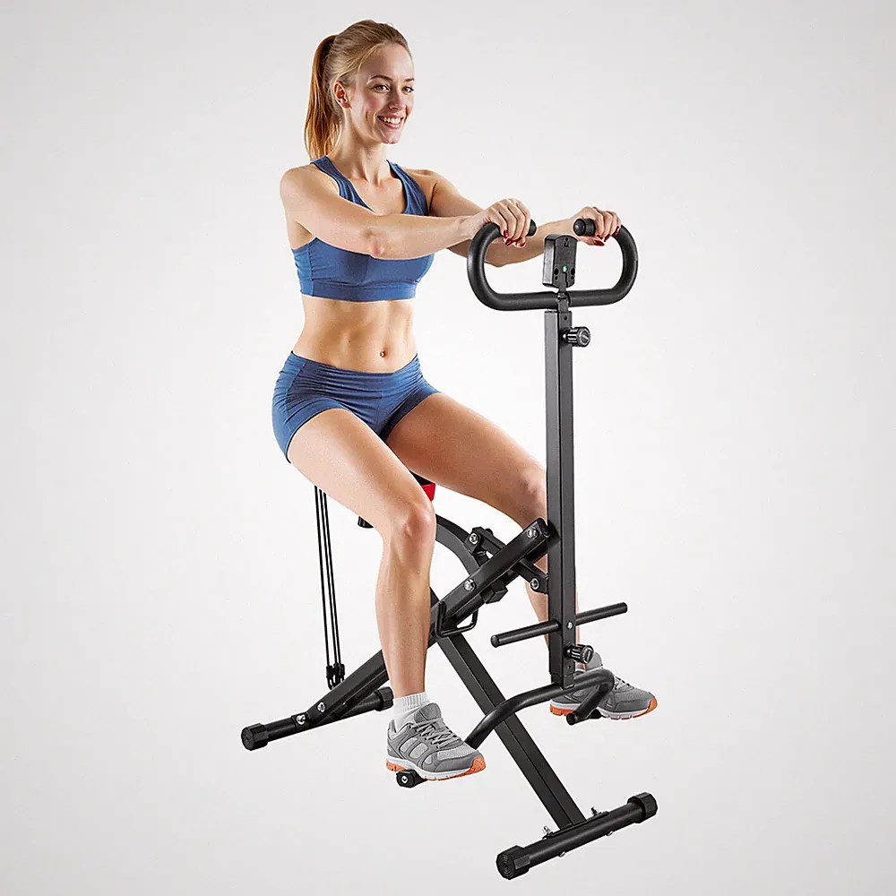 Uimoso Foldable Squat Machine with 3 Resistance Bands Glutes and Leg Workouts