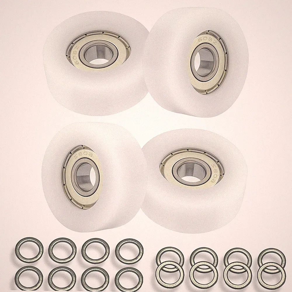 Upgraded Machined Wheels/Rollers Compatible with Rowing Machine,Pilates Refor...
