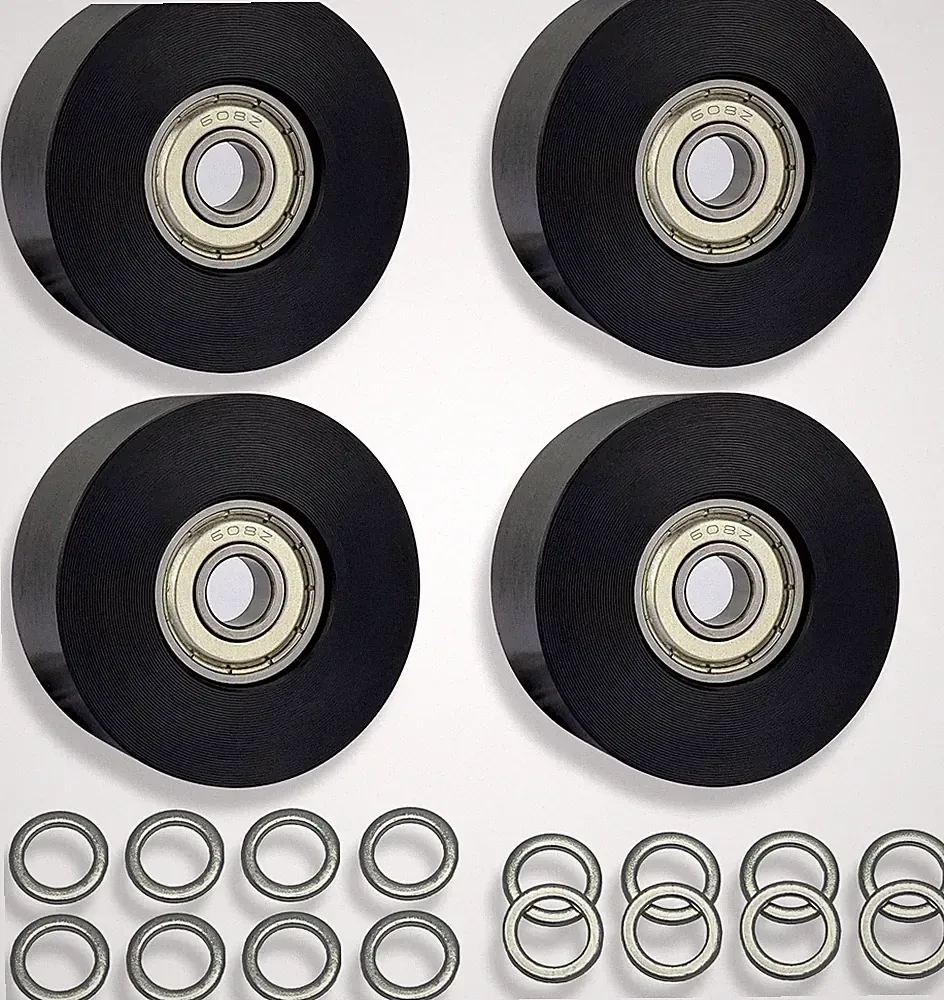 Upgraded Machined Wheels/Rollers Compatible with Rowing Machine,Water Rower Seat