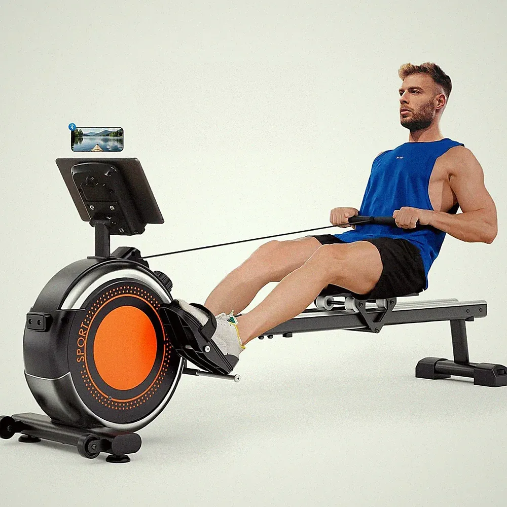 Upgraded Magnetic Rowing Machine Home Rower Max 360 Lbs Fitness