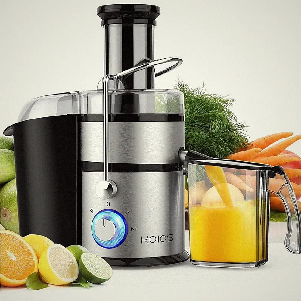 US 1300W Stainless Steel Centrifugal Juicer Machines vegetable Extractor 2-Speed