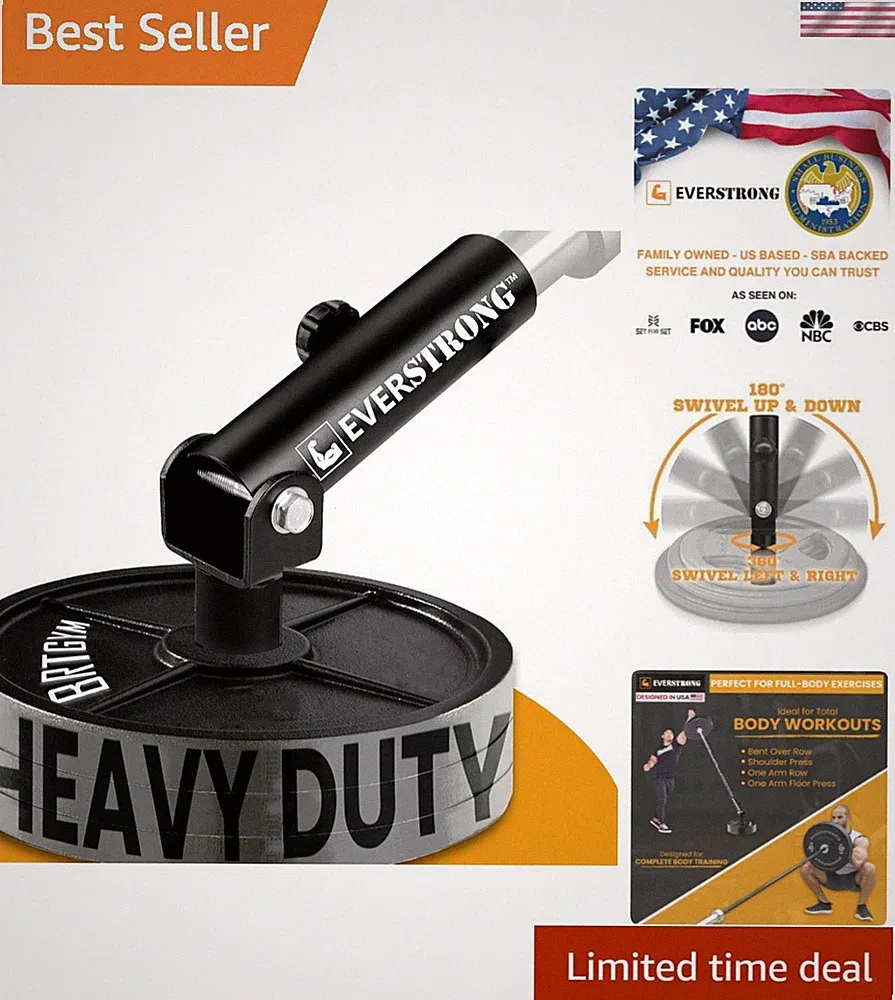 Versatile Landmine Attachment - 360 Swivel T Bar Row for Enhanced Home Workouts
