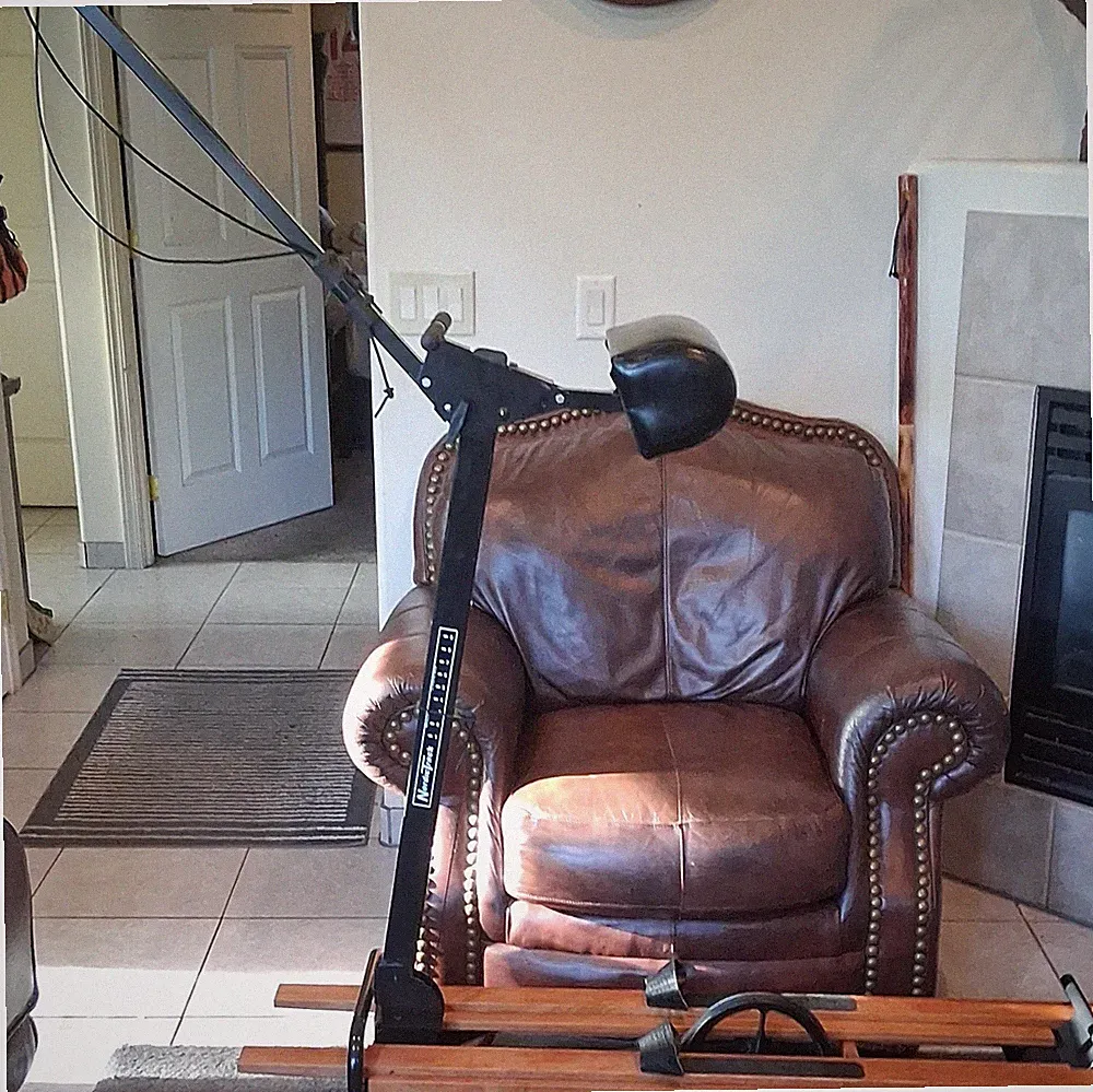 Vintage NordicTrack Sequoia Rowing Machine, Adjustable Resistance, Brown/Black