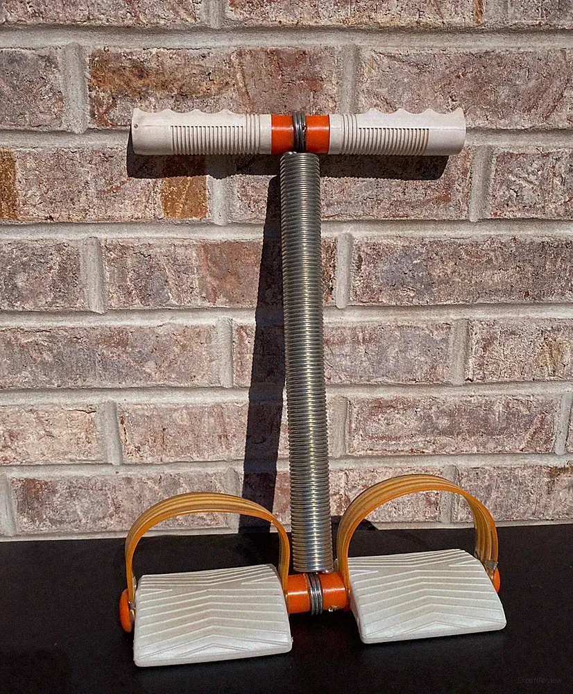 Vintage Spring Action Rower Exerciser Compact Pull Up Rowing Machine W Box