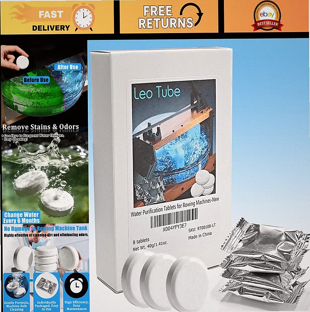 Water Purification Tablets for Rowing Machine Tanks - Safe, Fast, Effective Clea