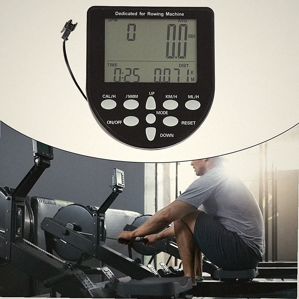 Water Resistance Rowing Machine Counter Monitor for Treadmills Sports Bike