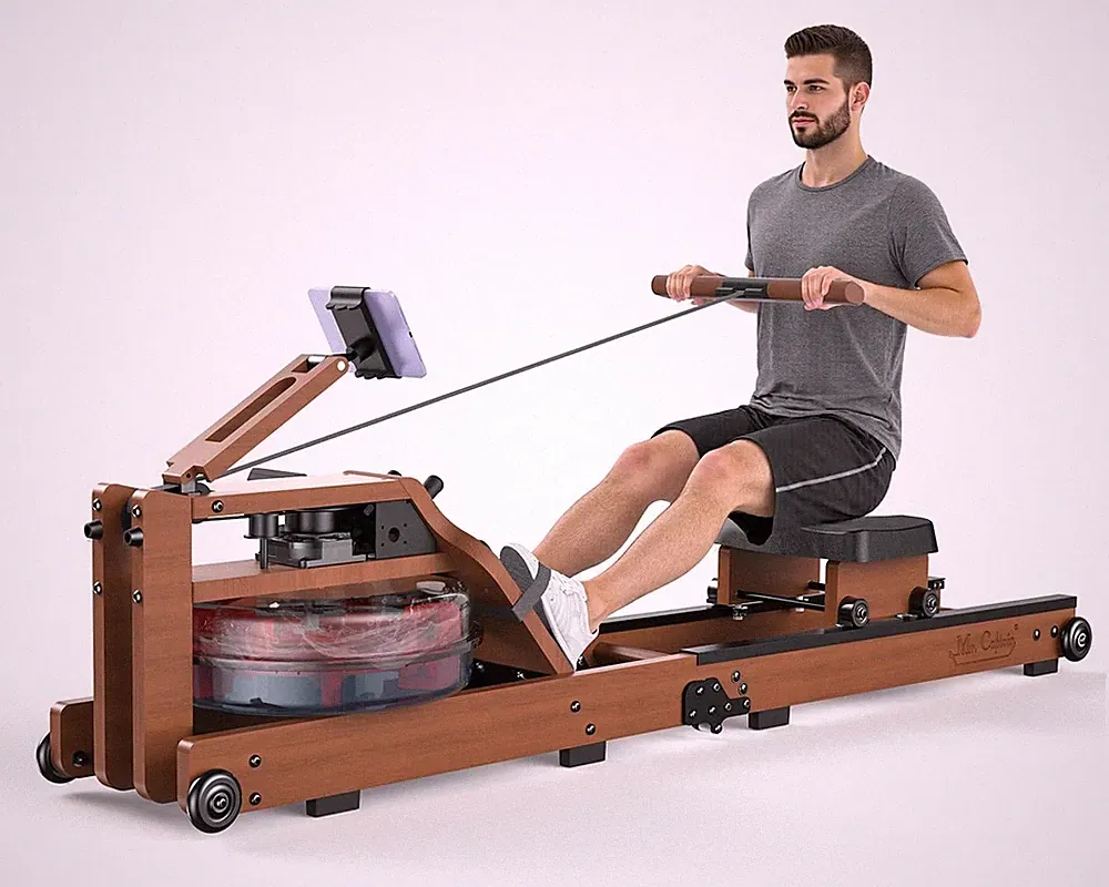 Water Rowing Machine for Home Use - Wooden