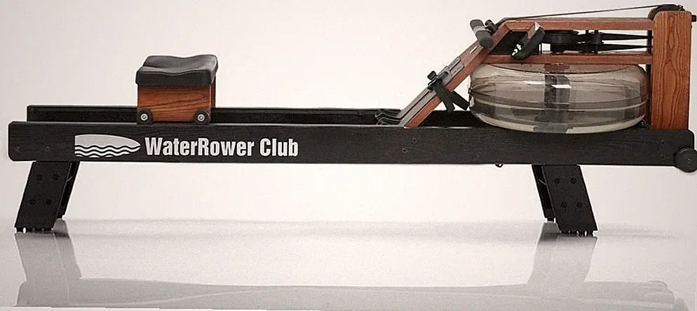 WaterRower Club Rowing Machine w/ S4 Monitor & Hi Rise Attachment