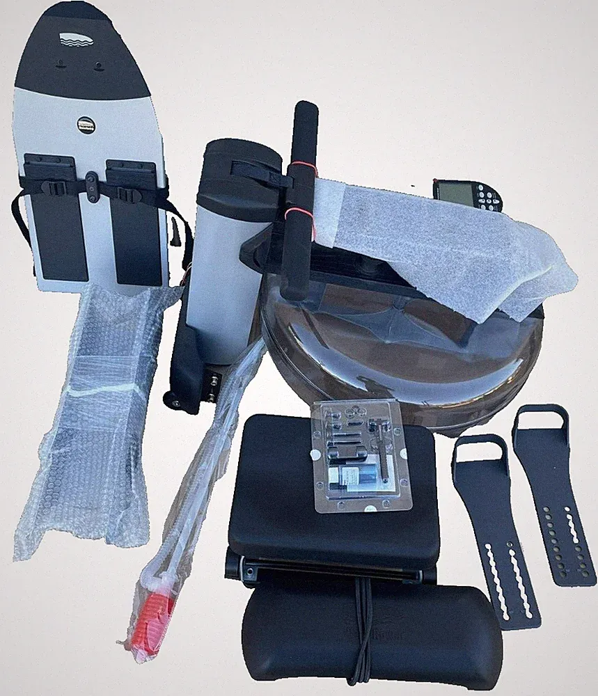 WaterRower M1 S4 Monitor Silver Tank Rowing Machine