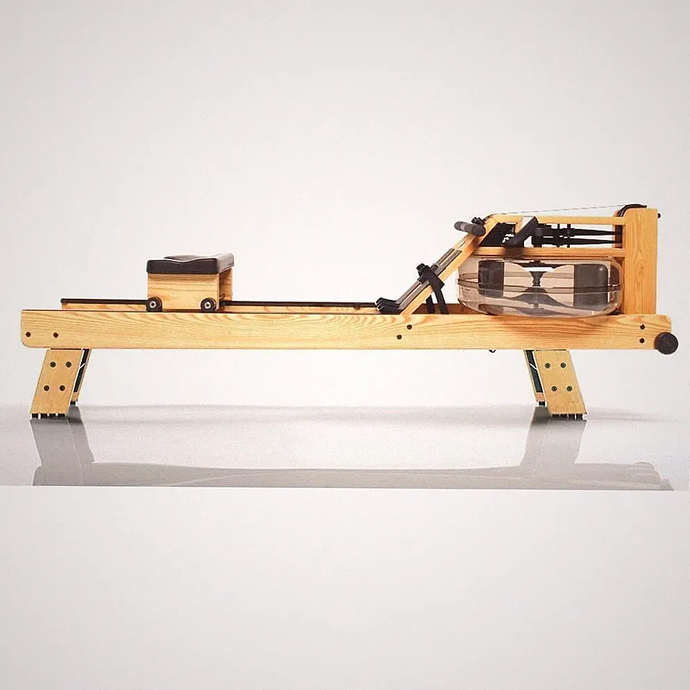 WaterRower Natural Rowing Machine w/ S4 Monitor & Hi Rise Attachment