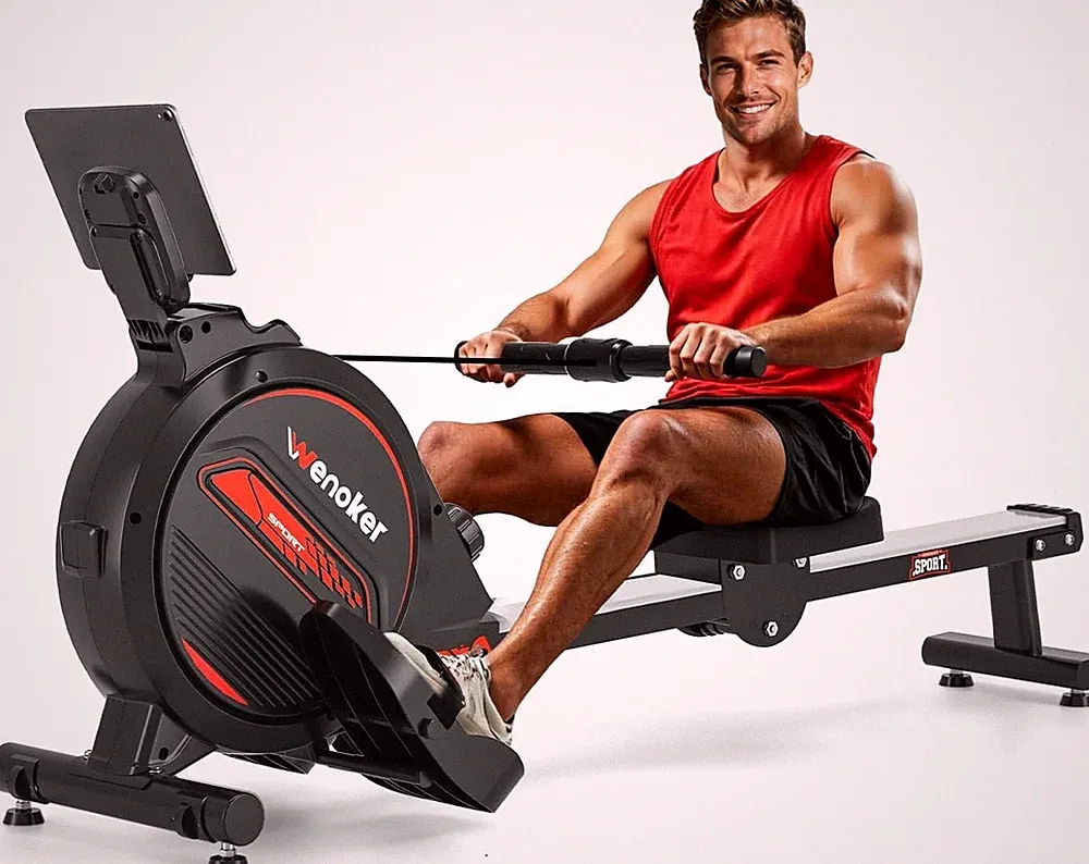 Wenoker Magnetic Rowing Machine for Home,Quiet & Smooth,Full Body Workout