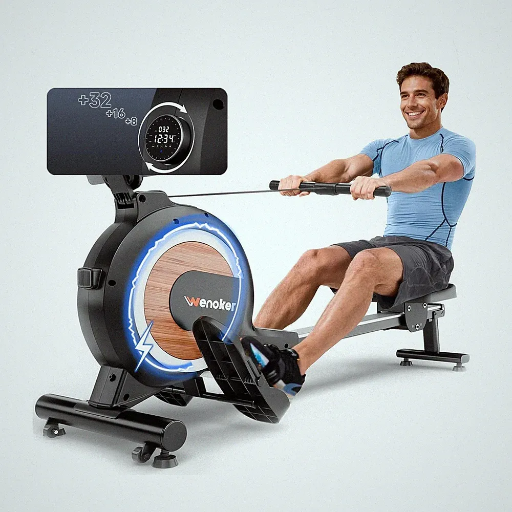 WENOKER Rowing Machine, Magnetic Rowing Machine for Home, Upgraded 32-Levels...