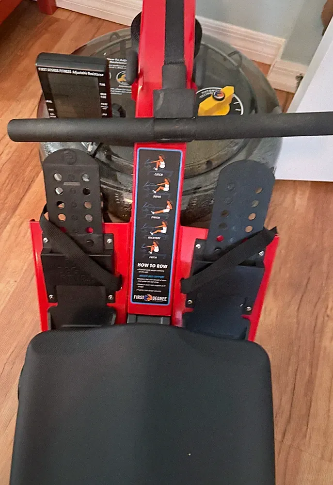 Workout Water Rower - Red/Black